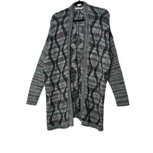 Soft Surroundings Sweater Cardigan Women's L/XL Knit‎ Open Front Cozy Oversized